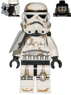 SW0383 Sandtrooper - White Pauldron, Survival Backpack, Dirt Stains