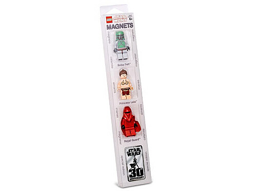 4508133 Magnet Set (Leia, Boba Fett, Royal Guard) (Retired) (New Sealed)