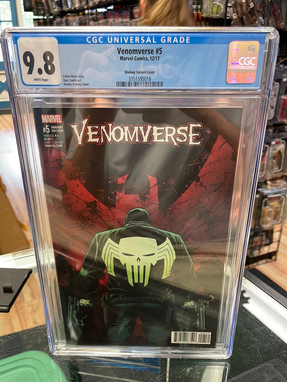 Venomverse #5 Shalvey Punisher Variant (CGC 9.8, Marvel Comics) 1:50 Incentive