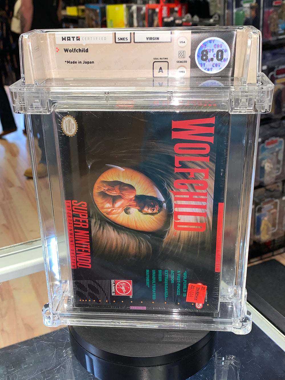 Wolfchild(SNES Super Nintendo, Sealed) **WATA Graded 8.0**