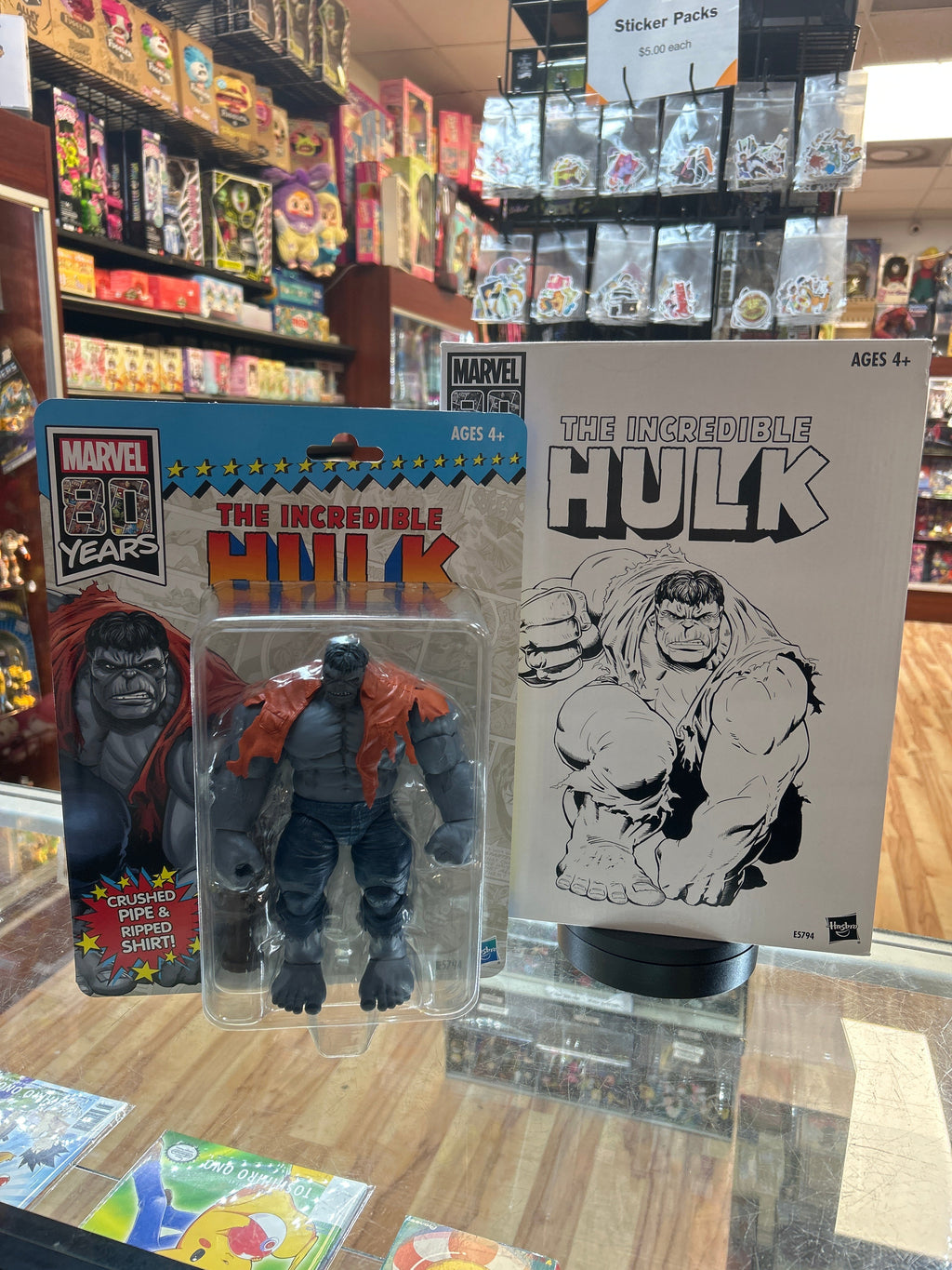 Incredible Hulk Grey Retro (Marvel Legends, Hasbro) *SEALED* product image 1, provided for visual reference and product