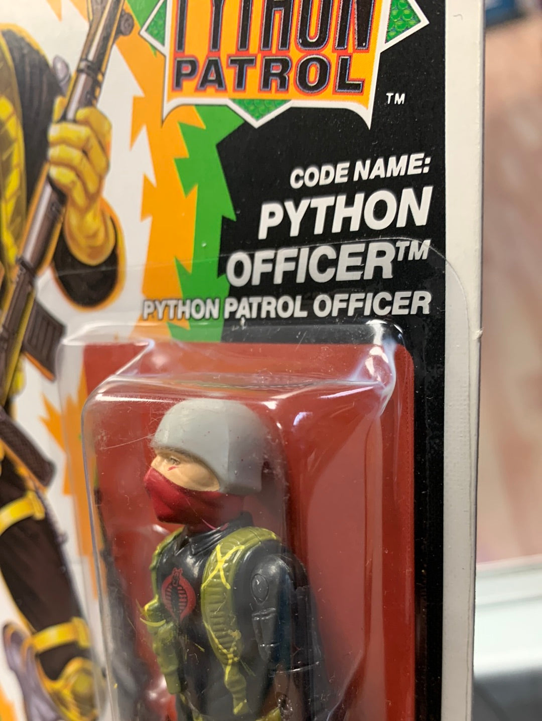 Python Patrol Python Patrol Officer AA (Vintage GI Joe, Hasbro) Sealed product image 6, provided for visual reference and