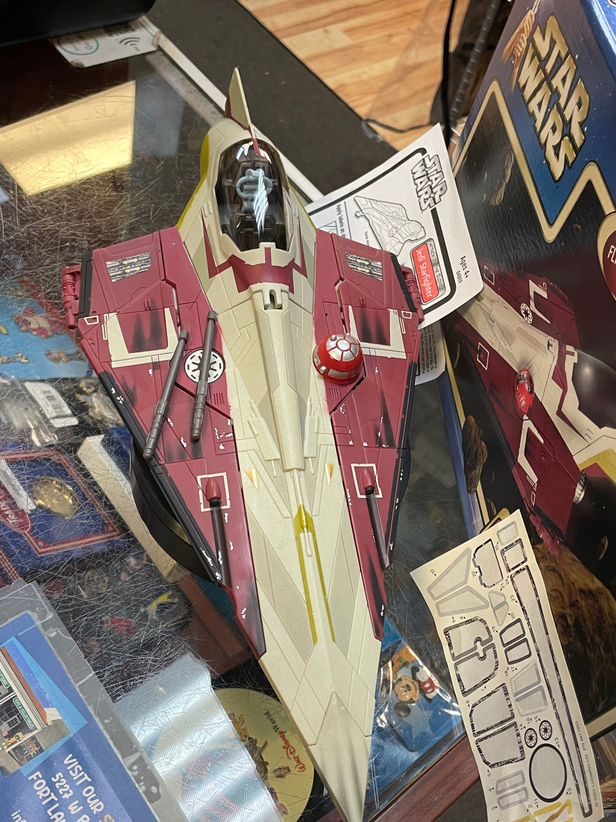 Obi Wan Jedi Starfighter (Vintage Star Wars, Hasbro) **COMPLETE** product image 8, provided for visual reference and product