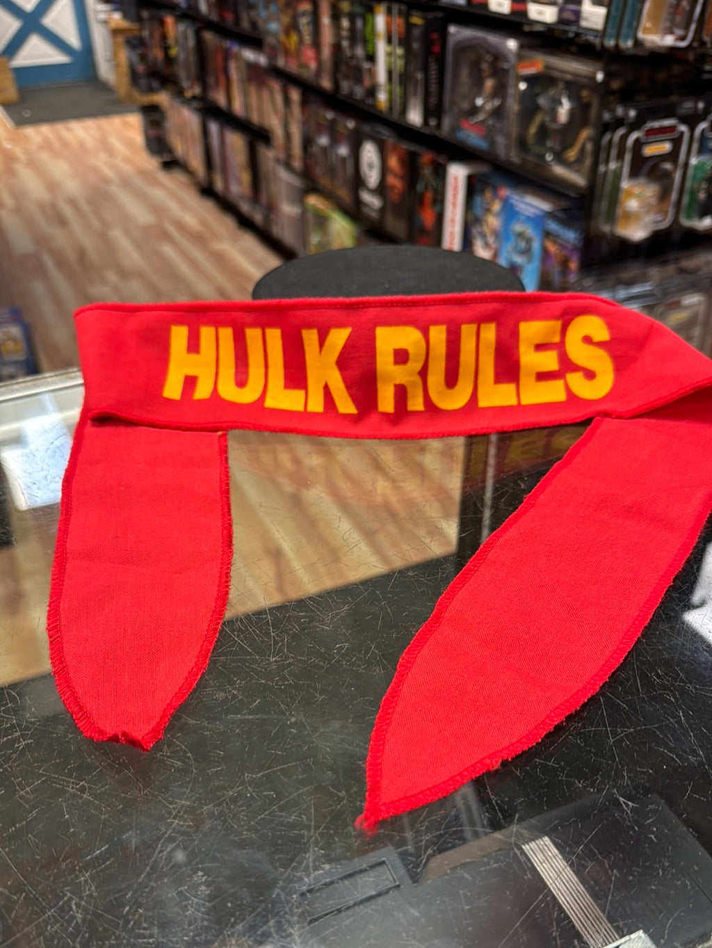 Hulk Hogan Hulk Rules Bandana 36” (Vintage WWF WWE, Titan Sports) product image 1, provided for visual reference and product