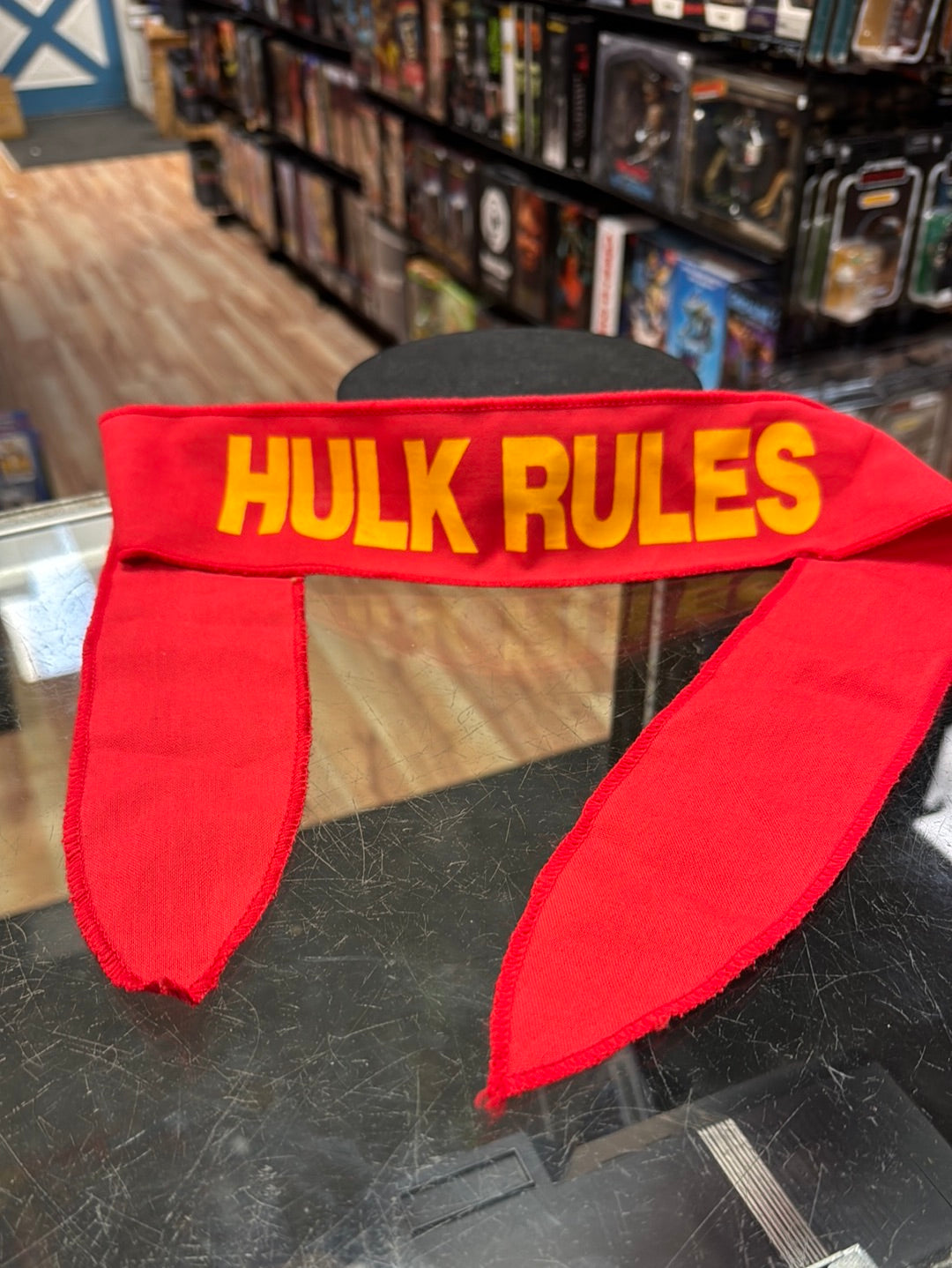 Hulk Hogan Hulk Rules Bandana 36” (Vintage WWF WWE, Titan Sports) product image 1, provided for visual reference and product