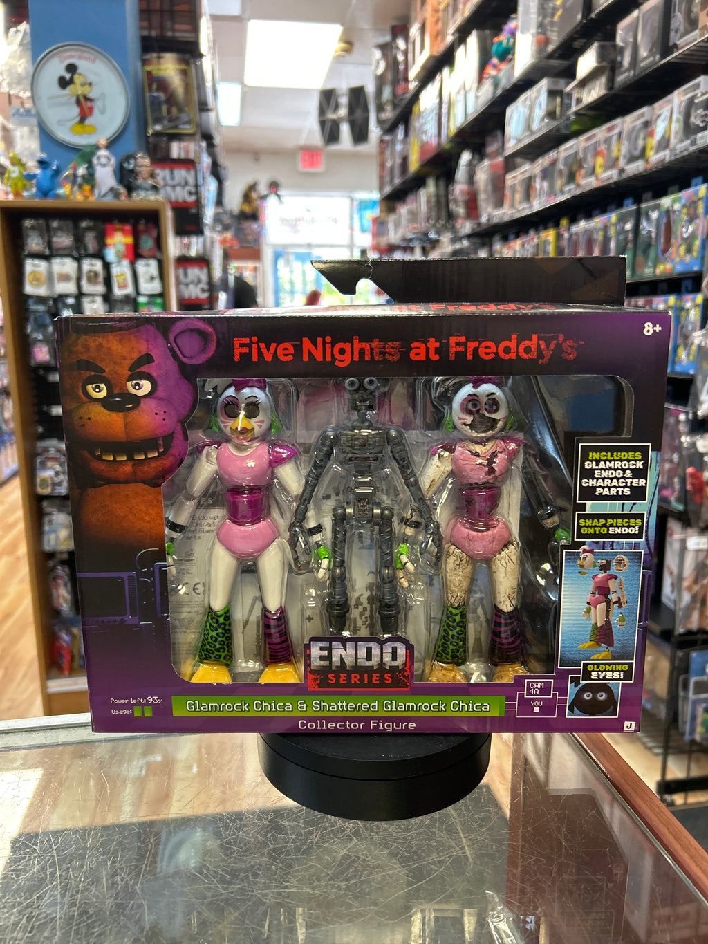 Glamrock Chica & Shattered Glamrock Chica (FNAF, JazWares) **COMPLETE** product image 1, provided for visual reference and