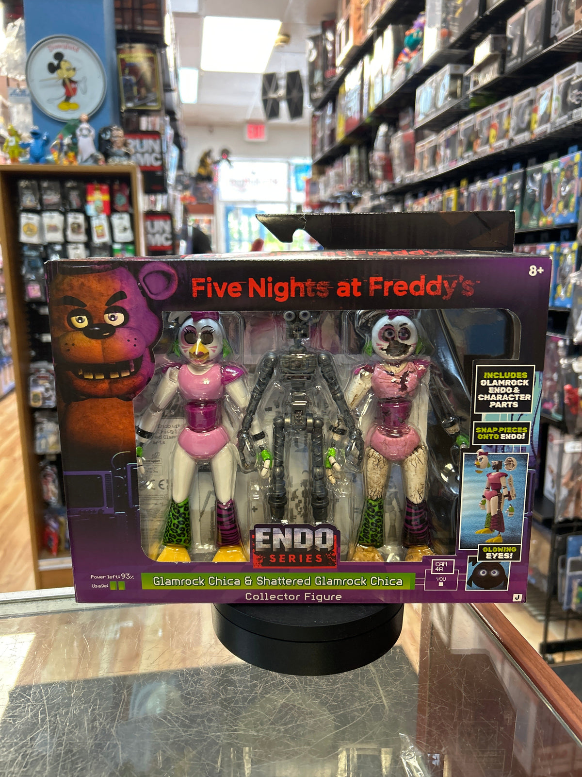 Glamrock Chica & Shattered Glamrock Chica (FNAF, JazWares) **COMPLETE** product image 1, provided for visual reference and