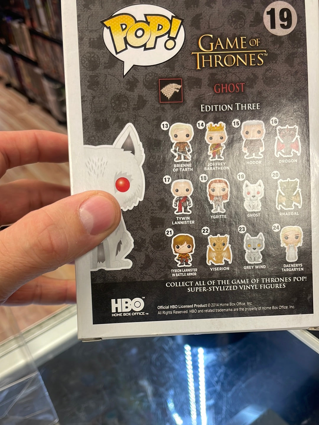 Flocked Ghost 19 Exclusive (Funko Pop! Game of Thrones) product image 18, provided for visual reference and product detail