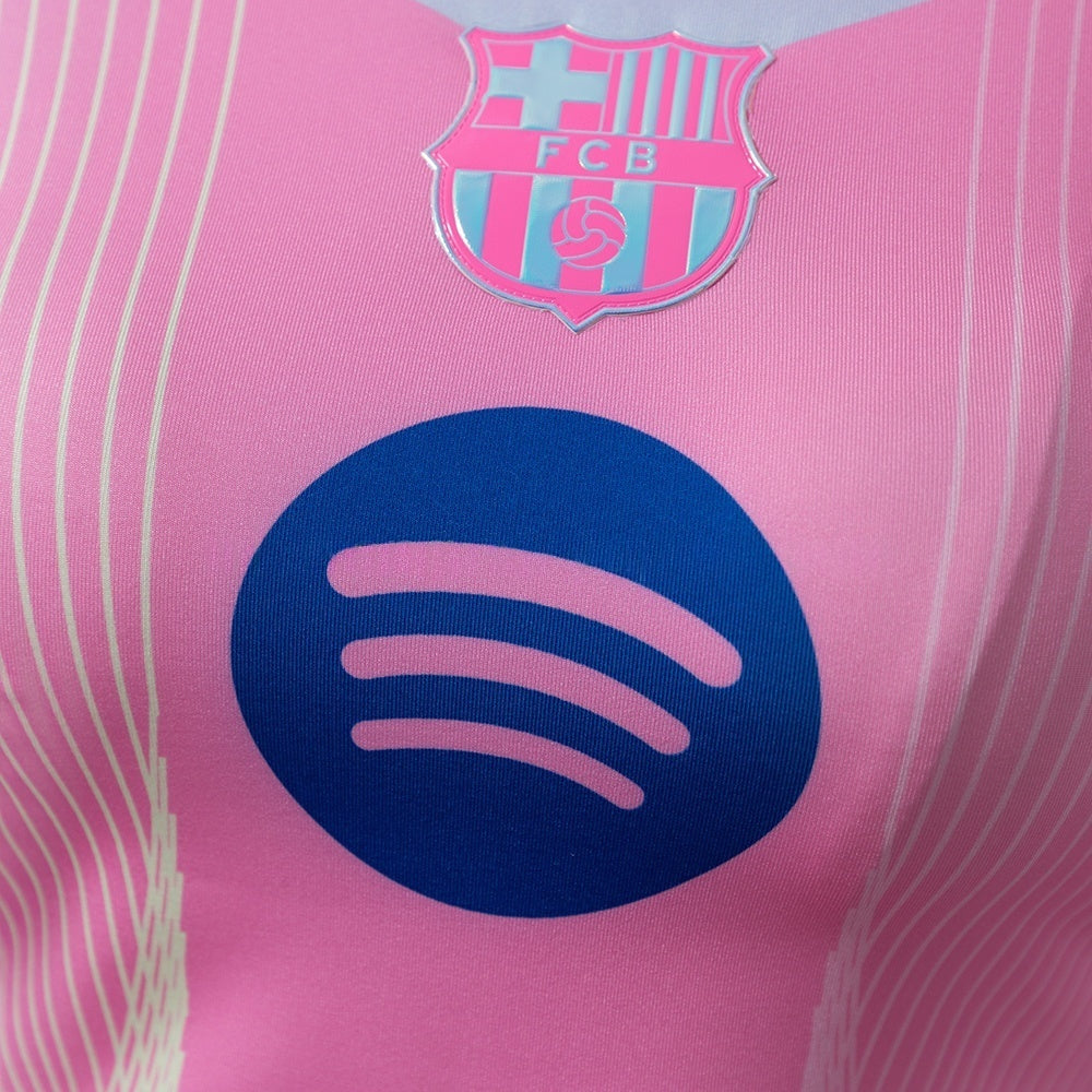Women Barcelona Pink Vest 25/26 Football Kit Soccer Shirt product image 6