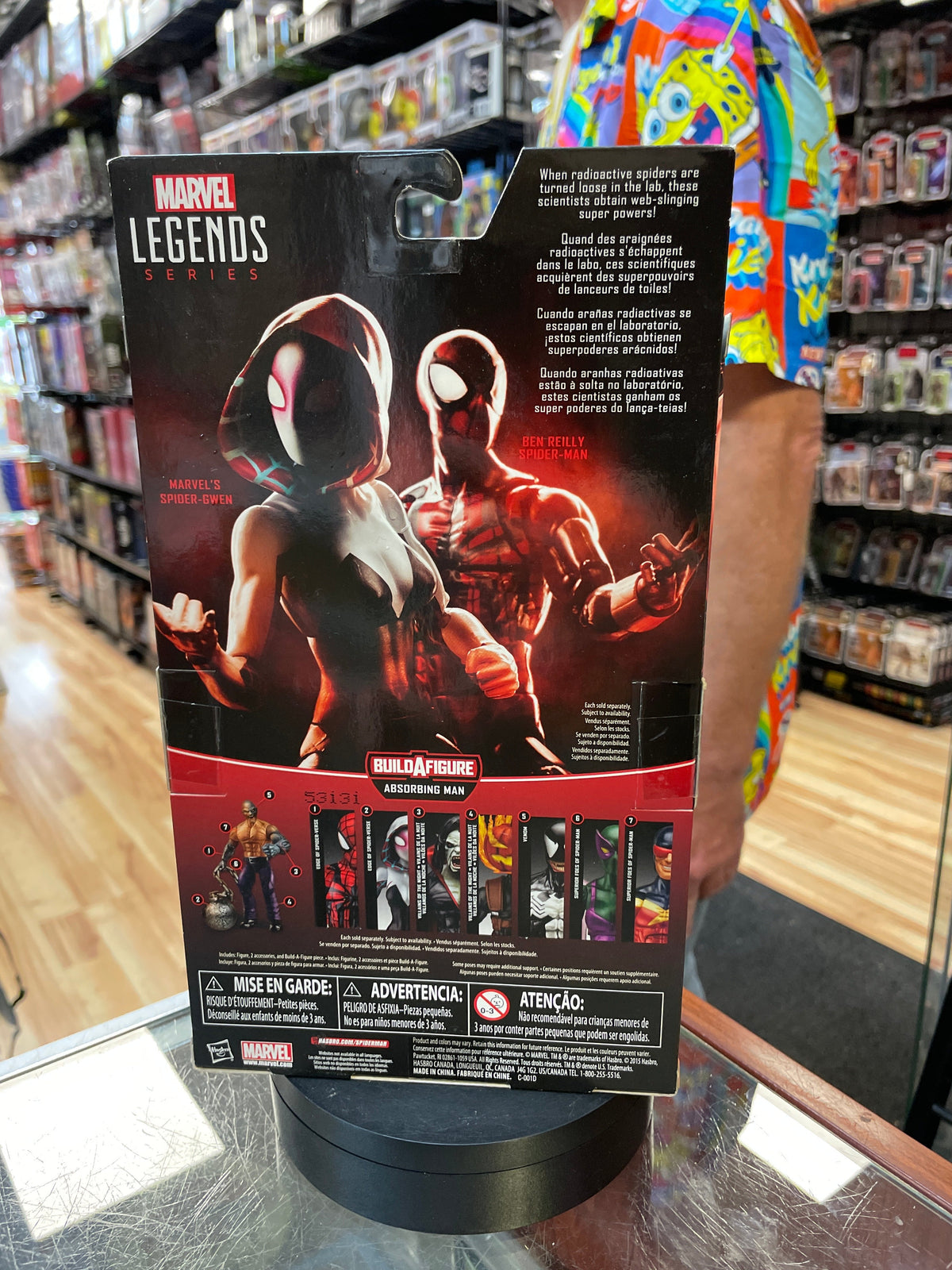 Spider-Gwen Edge of Spider-Verse (Marvel Legends, Hasbro) *SEALED* product image 2, provided for visual reference and