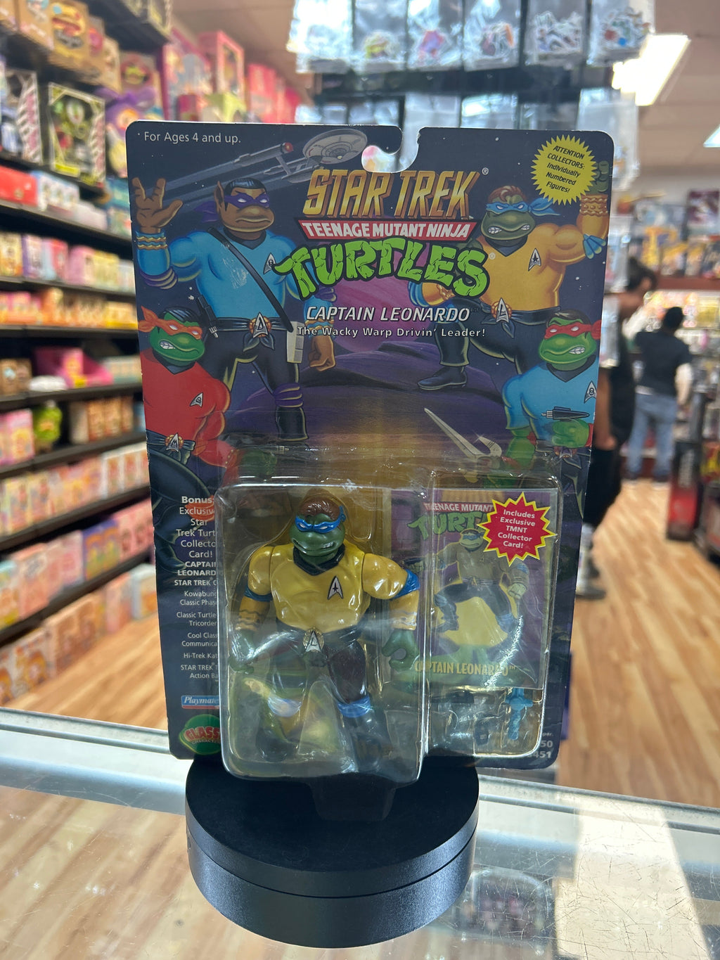 Captain Leonardo 2570 (Vintage TMNT Ninja Turtles, Playmates) **SEALED** product image 1, provided for visual reference and