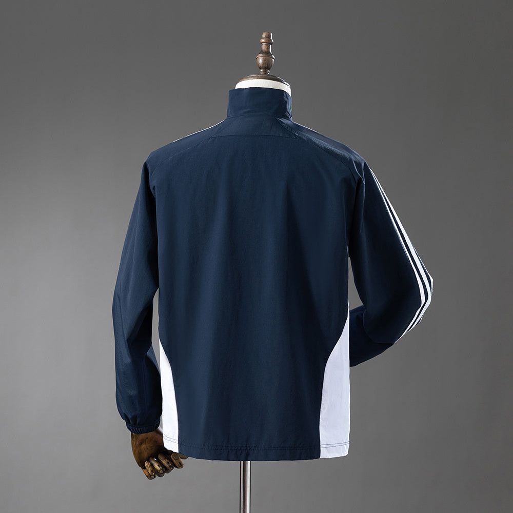 Real Madrid Windbreaker 2025-26 Navy Blue & White Football product image 2