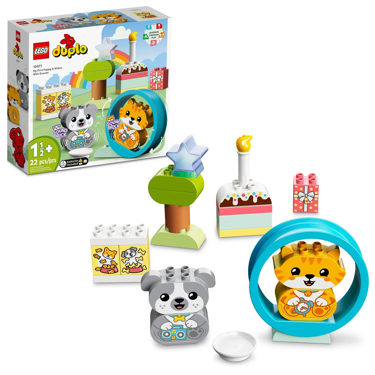 10977 DUPLO My First Puppy & Kitten With Sounds product image 1, provided for visual reference and product detail review