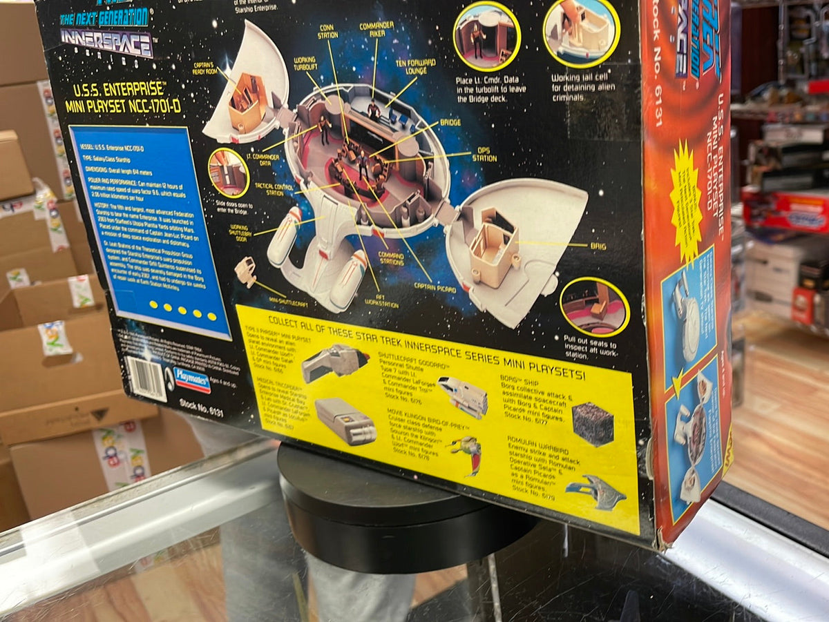 USS Enterprise Mini Playset NCC-1701-D 6131 (Vintage Star Trek, Playmates) SEALED product image 6, provided for visual