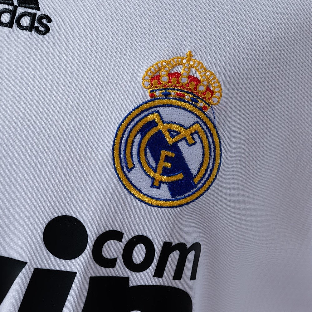 Real Madrid Jersey 2009/10 Home Retro Football Kit Long product image 6