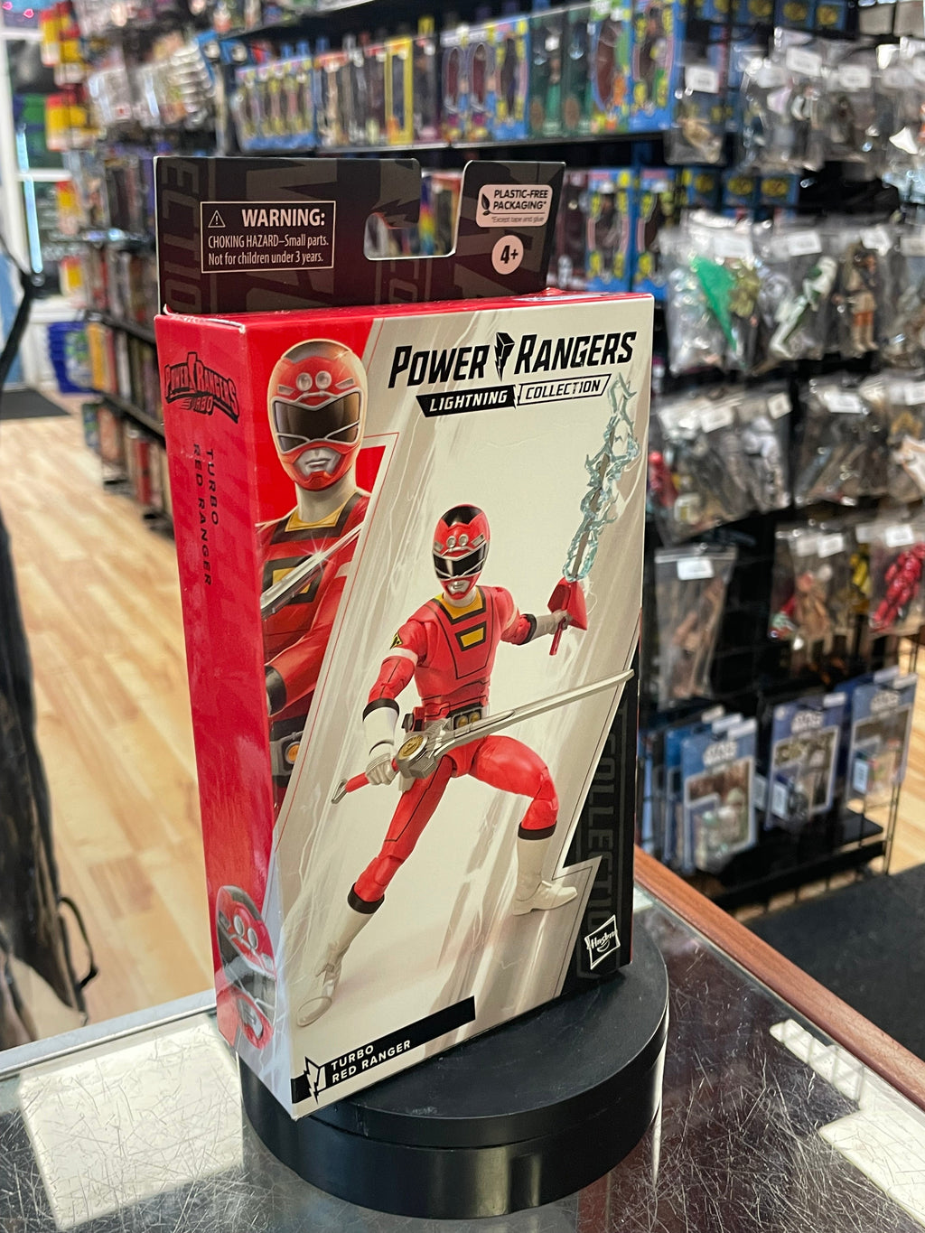 Turbo Red Ranger (MMPR Power Rangers, Hasbro) *SEALED* product image 4, provided for visual reference and product detail