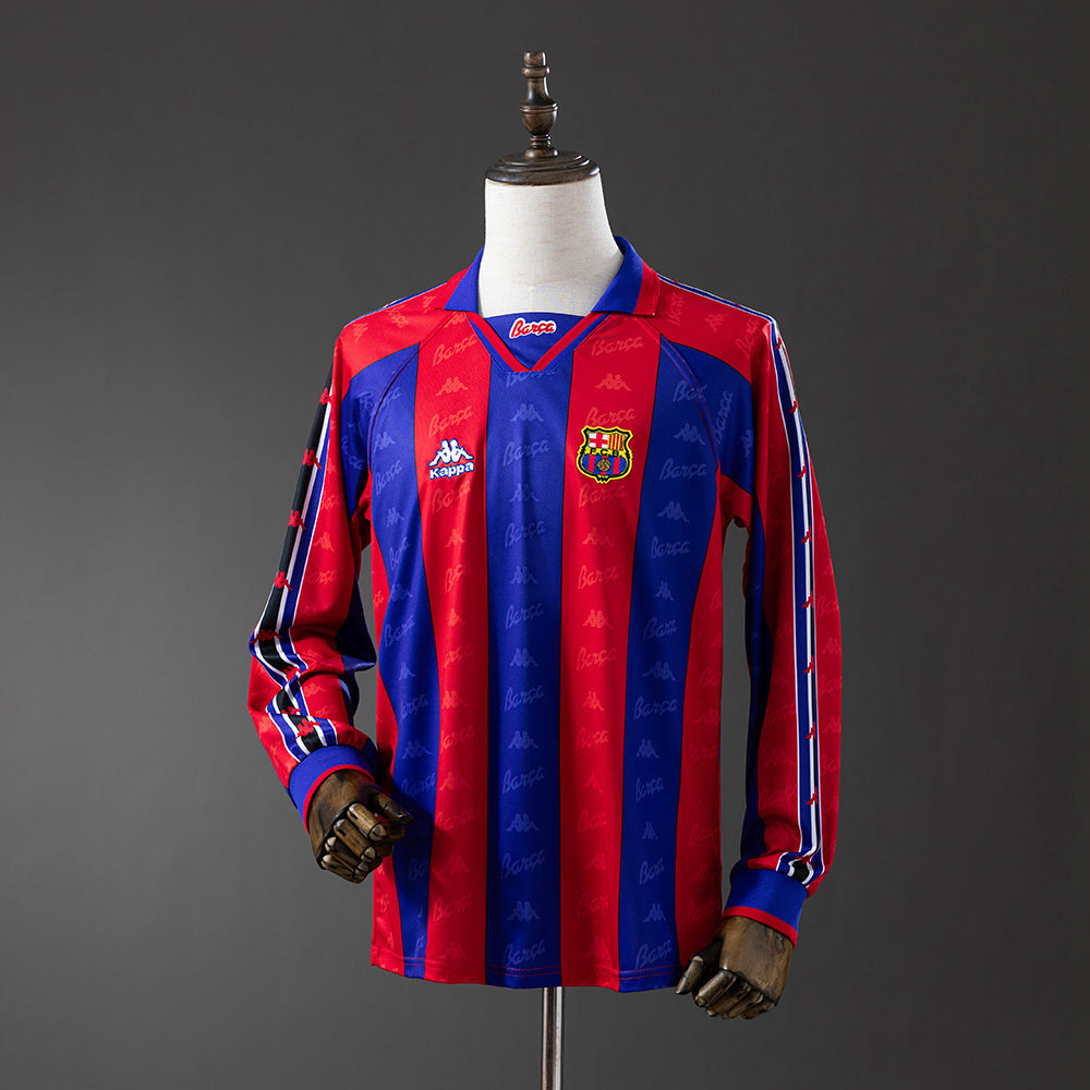 Barcelona Jersey 1996-97 Retro Home Football Kit Long product image 1