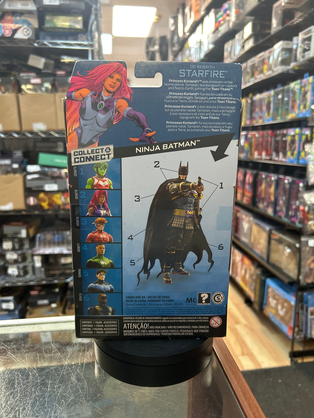 Starfire -BAF Ninja Batman- (DC Multiverse, Mattel) **SEALED** product image 4, provided for visual reference and product