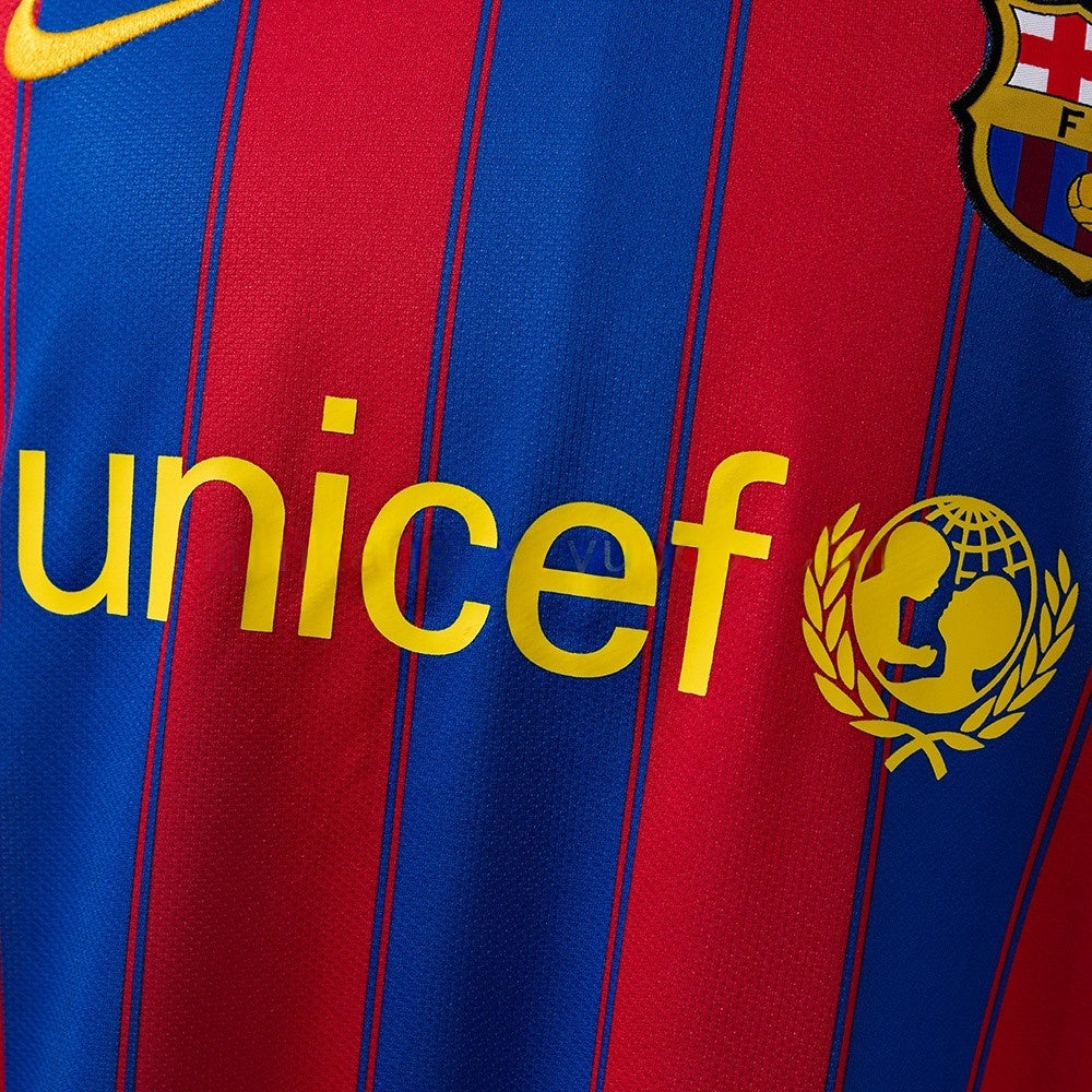 Barcelona Jersey 2009-10 Home Retro Kit Long Sleeves product image 7