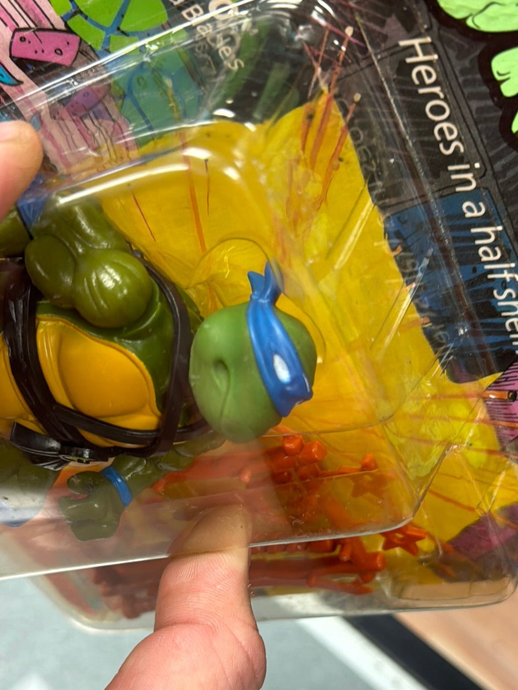 Soft Head 10 Back Leonardo 0118 (Vintage TMNT Ninja Turtles, Playmates) Sealed product image 20, provided for visual