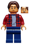 SH602 Ned Leeds - Dark Red Plaid Shirt, Dark Blue Legs product image 1, provided for visual reference and product detail