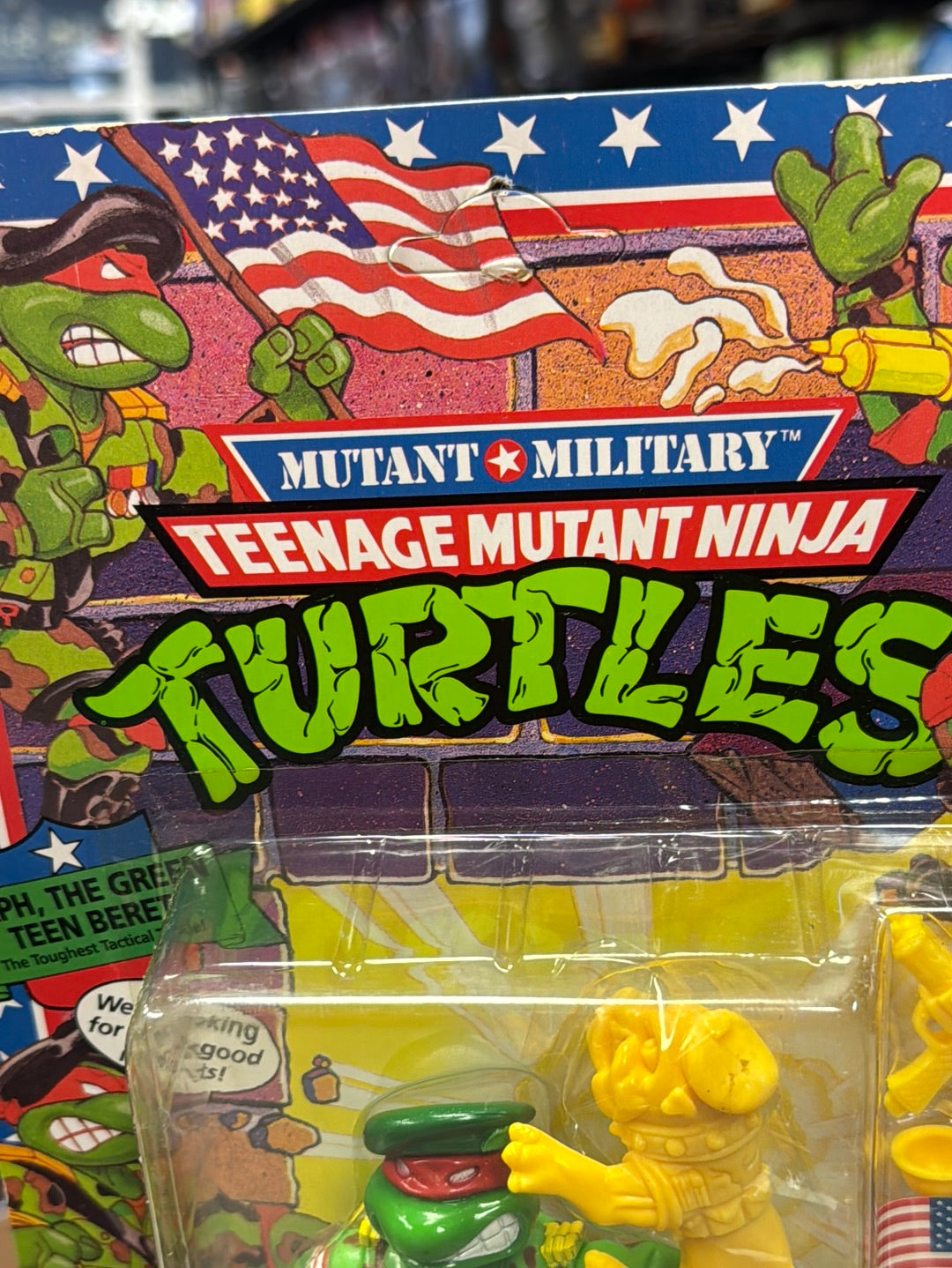 Raph the Green Beret 0124 (Vintage TMNT Ninja Turtles, Playmates) Sealed product image 5, provided for visual reference and
