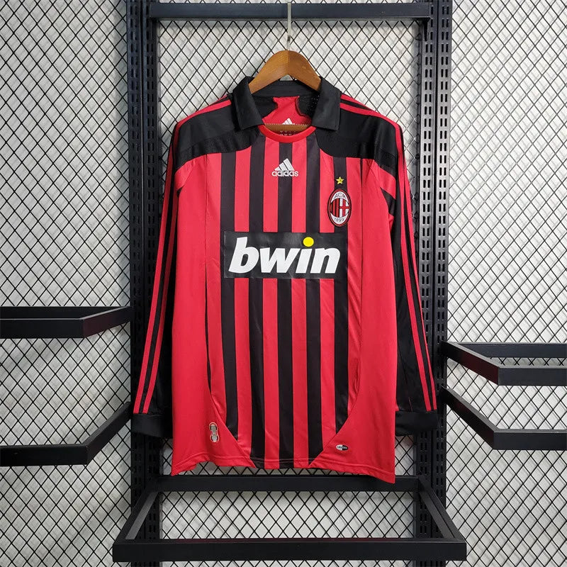 AC Milan Jersey Home kit 07/08 Long Sleeves retro Football product image 1