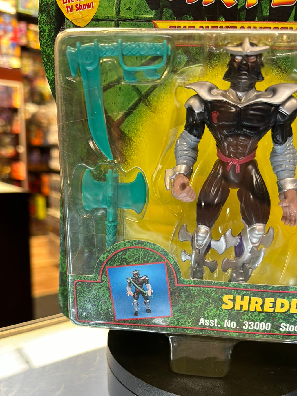Shredder Next Mutation (Vintage TMNT NInja Turtles, Playmates) Sealed product image 6, provided for visual reference and