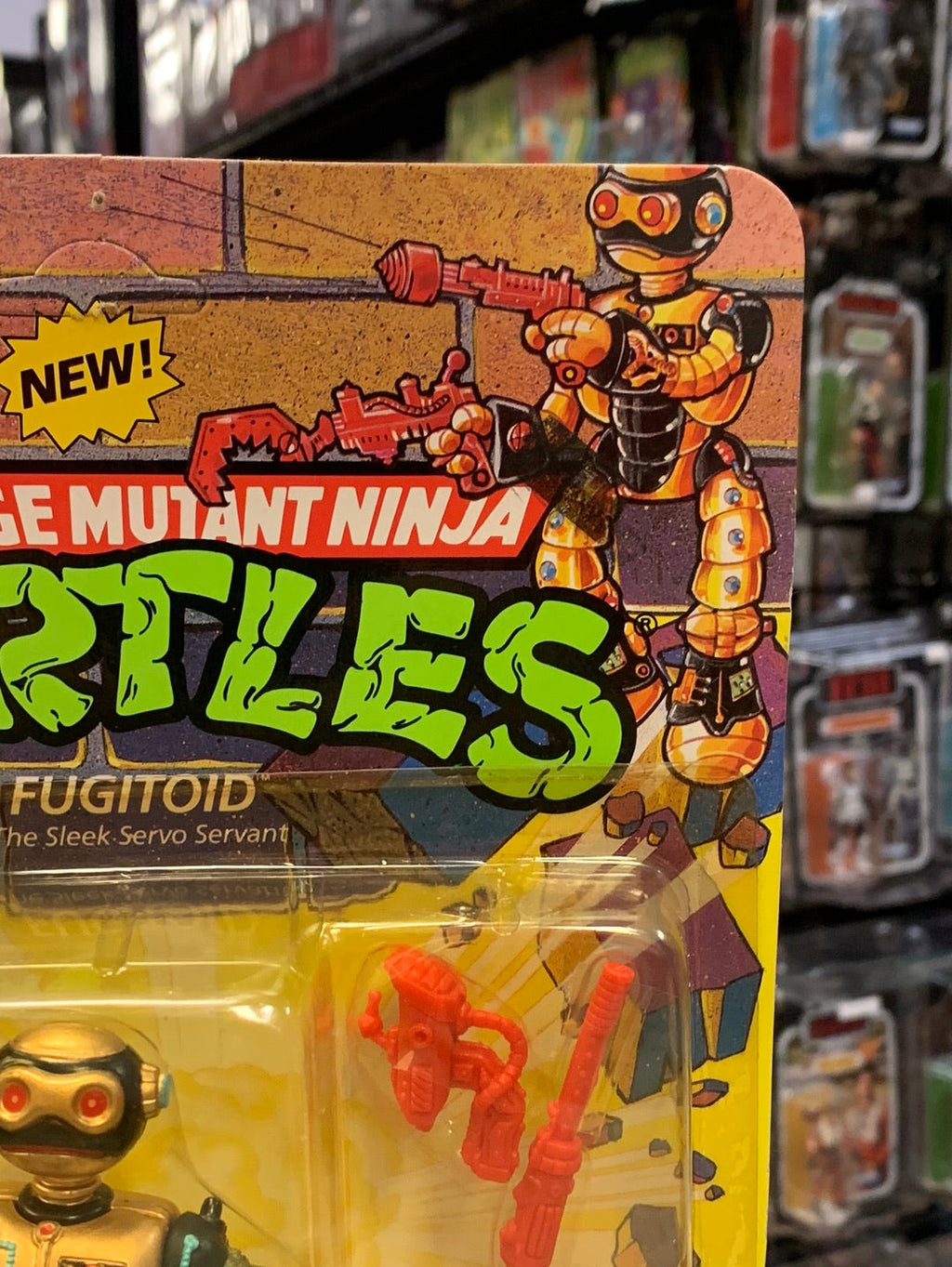 Fugitoid 24 Back 0089 (Vintage TMNT Ninja Turtles, Playmates) Sealed product image 4, provided for visual reference and