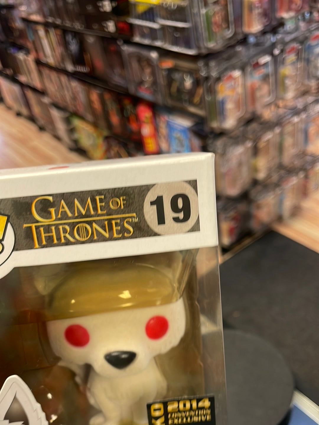 Flocked Ghost 19 Exclusive (Funko Pop! Game of Thrones) product image 14, provided for visual reference and product detail