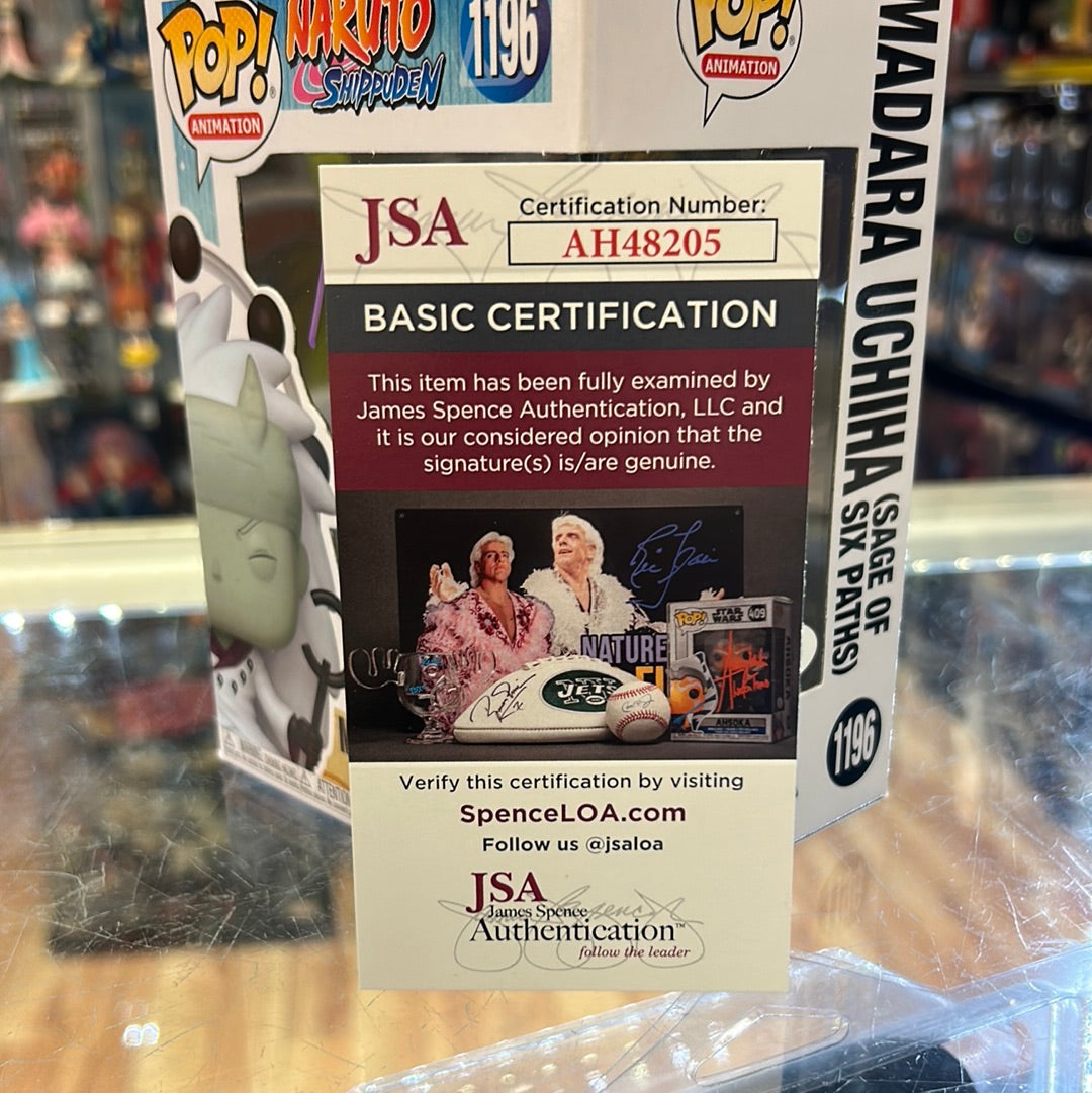 Madara Uchiha signed by Neil Kaplan (Funko, Naruto) *JSA* product image 9, provided for visual reference and product detail
