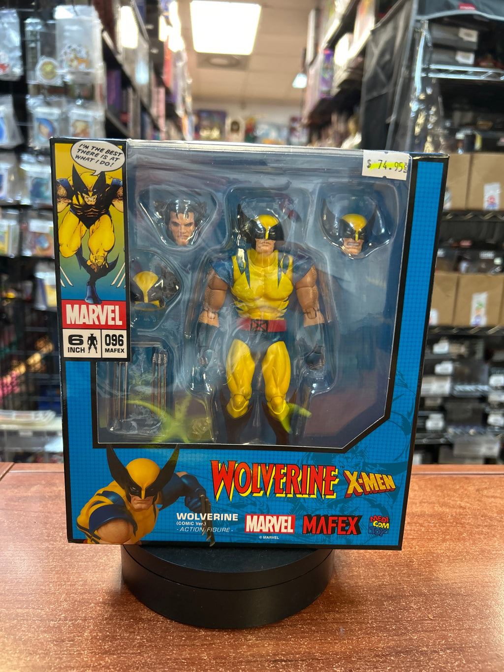 Comic Wolverine (Marvel Mafex, Medicom) **COMPLETE** product image 7, provided for visual reference and product detail review