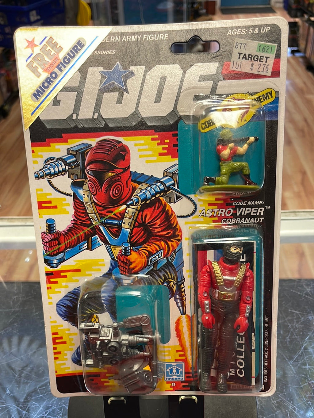 Astro Viper with Micro Figure (Vintage GI Joe, Hasbro) Sealed product image 1, provided for visual reference and product