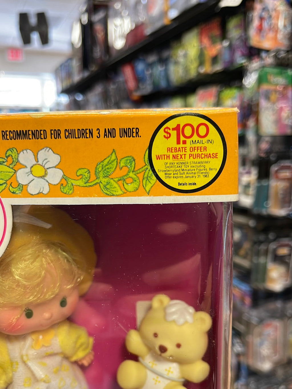 Butter Cookie with Jelly Bear (Vintage Strawberry Shortcake, Kenner) Open Box product image 3, provided for visual reference