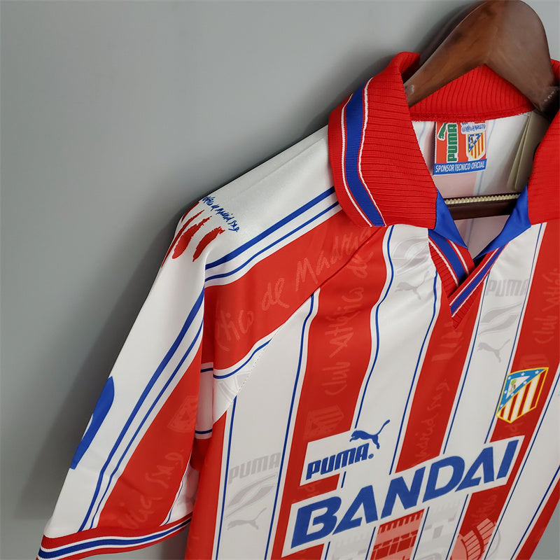Atletico Madrid Jersey Home kit 1996/97 Retro Football Team product image 5