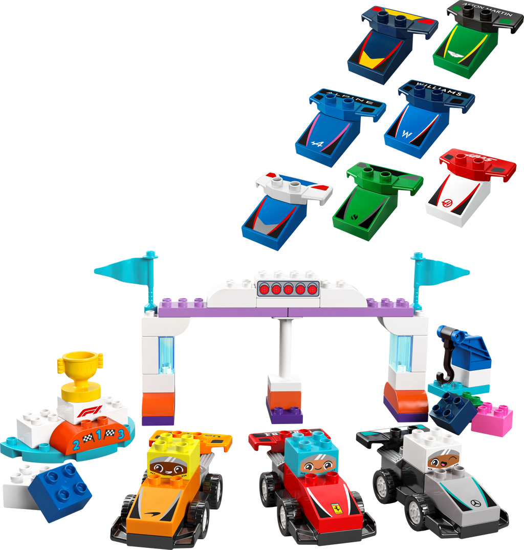 10445 F1 Team Race Cars & Drivers product image 2, provided for visual reference and product detail review