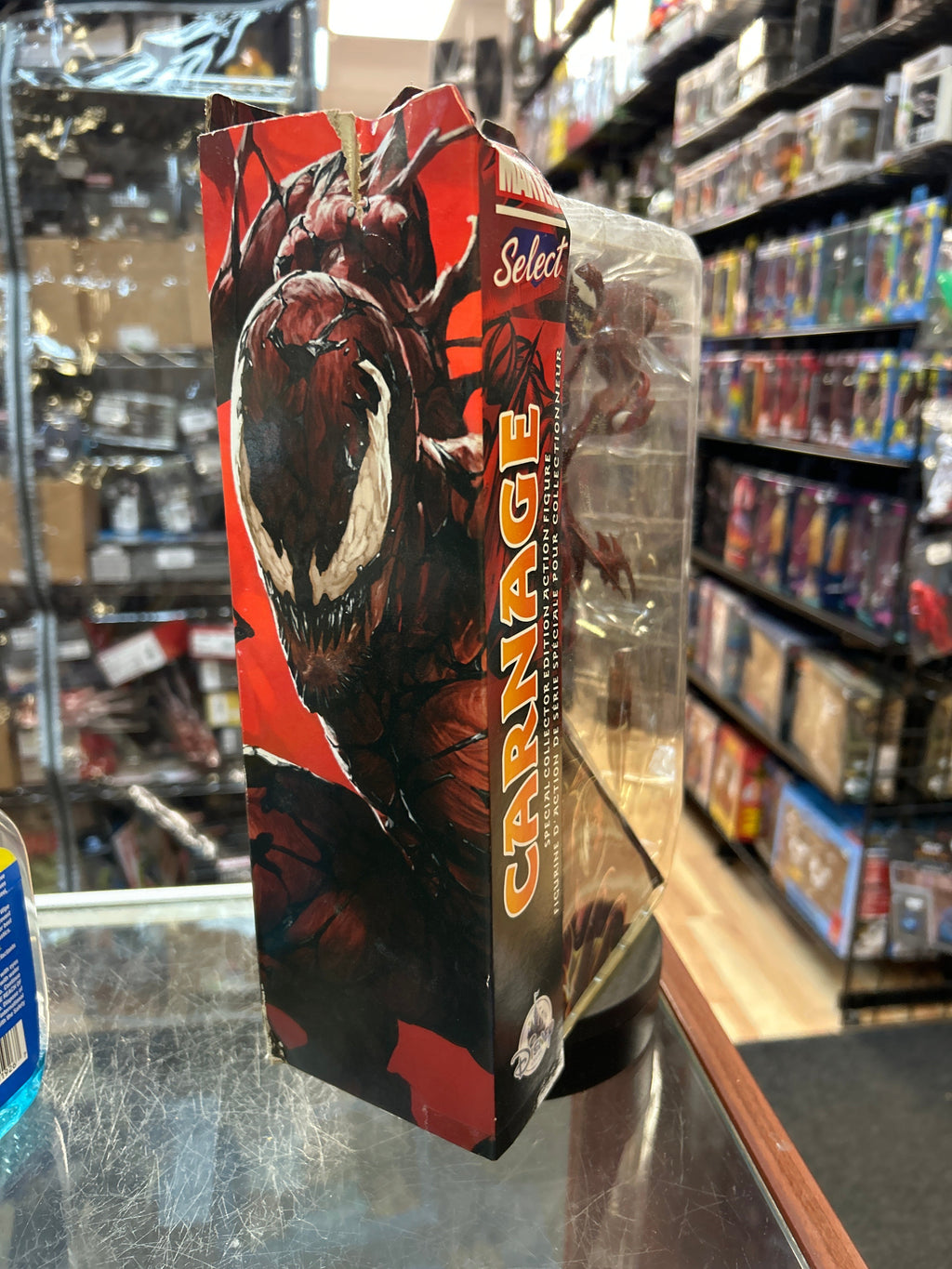 Carnage -Disney Exclusive- (DST, Marvel Select) **SEALED** product image 2, provided for visual reference and product detail