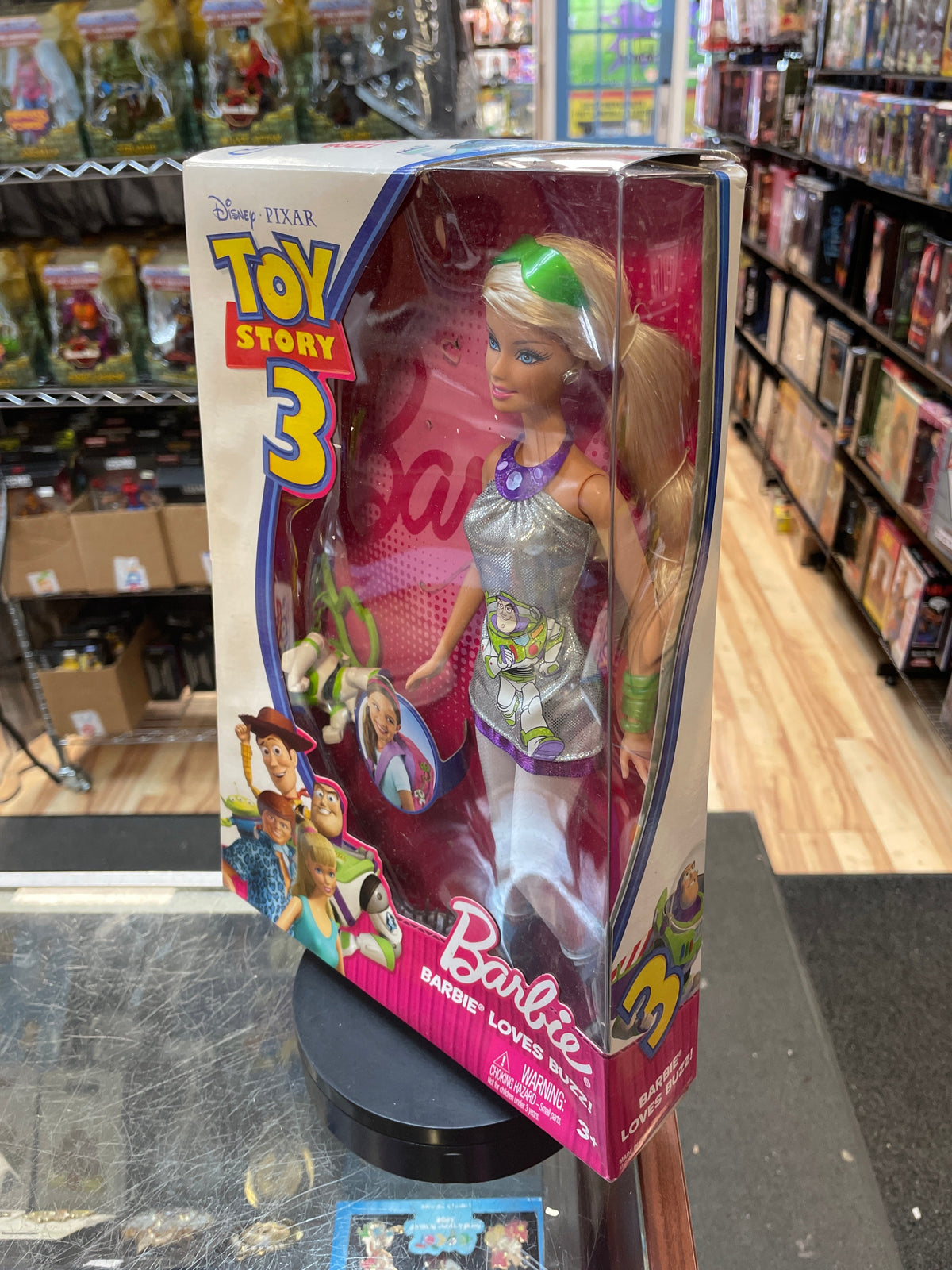 Barbie Loves Buzz #R9296 (Barbie, Toy Story 3, Mattel) SEALED product image 2, provided for visual reference and product