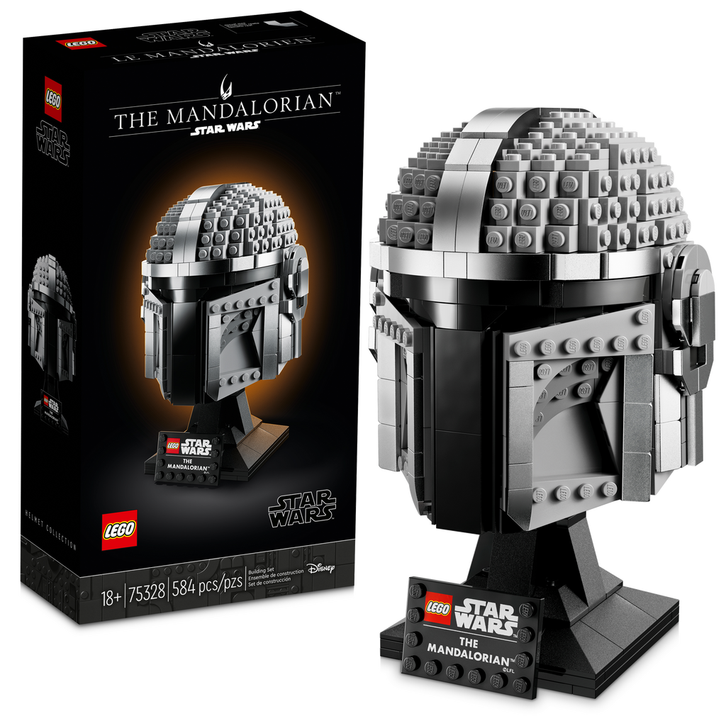 75328 The Mandalorian Helmet product image 1, provided for visual reference and product detail review