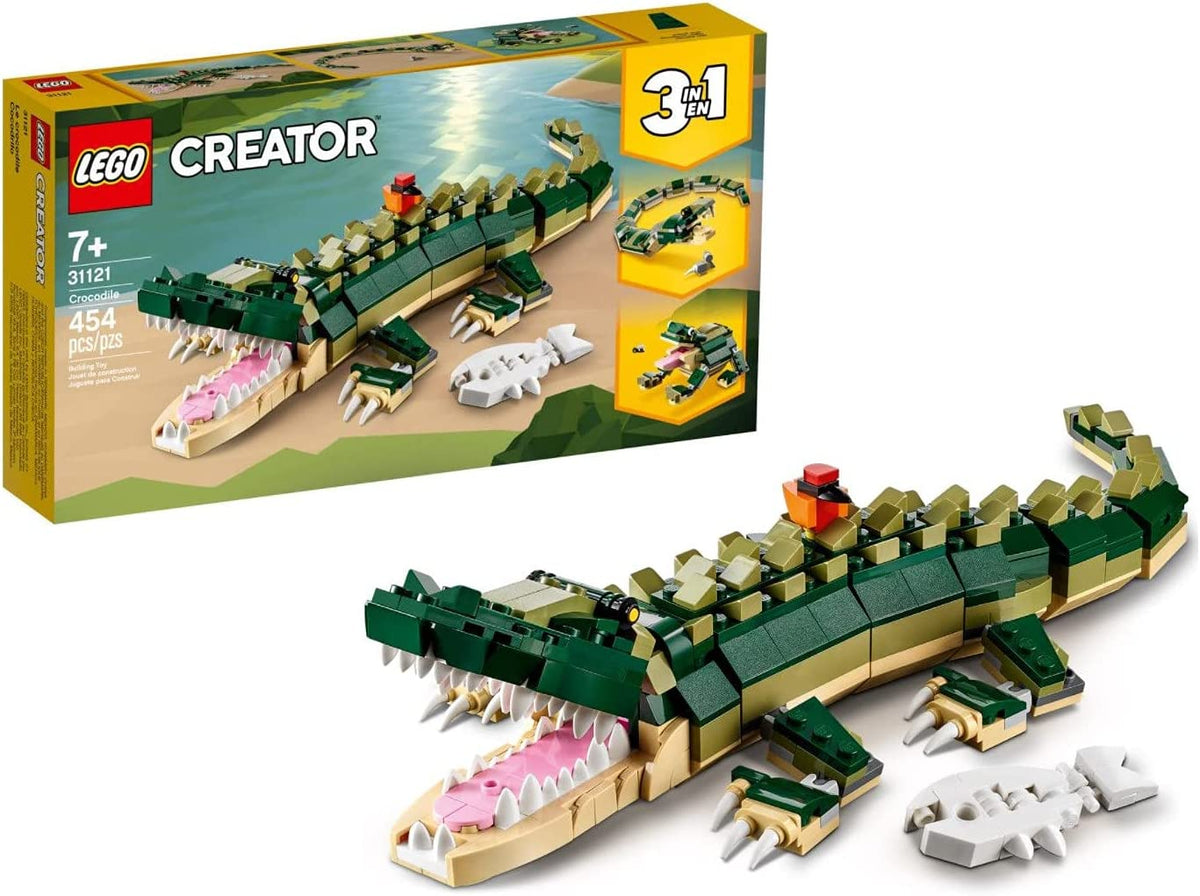 31121 LEGO Creator 3 in 1 Crocodile (Retired) (New Sealed) product image 1, provided for visual reference and product detail