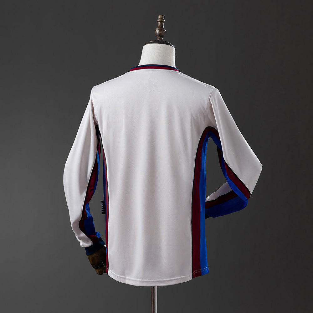 Barcelona Jersey 1998-01 Away Retro Football Kit Long product image 6