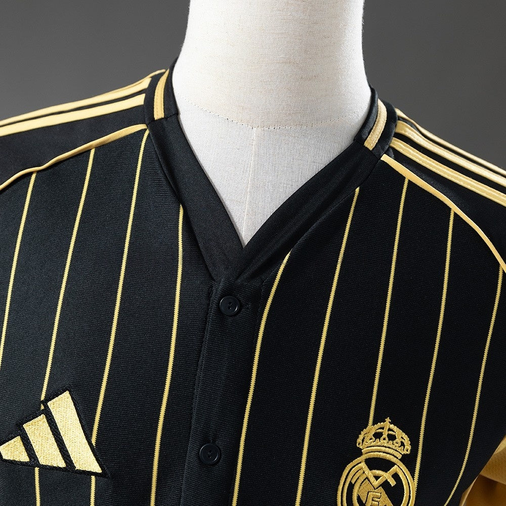 Real Madrid Jersey 25/26 Black Gold Baseball Kit product image 7