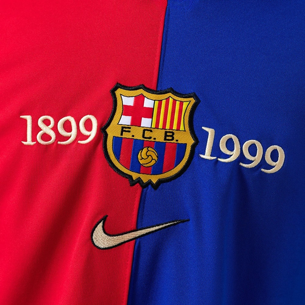 Barcelona Jersey 1899 1999 Anniversary Retro Football Kit product image 6