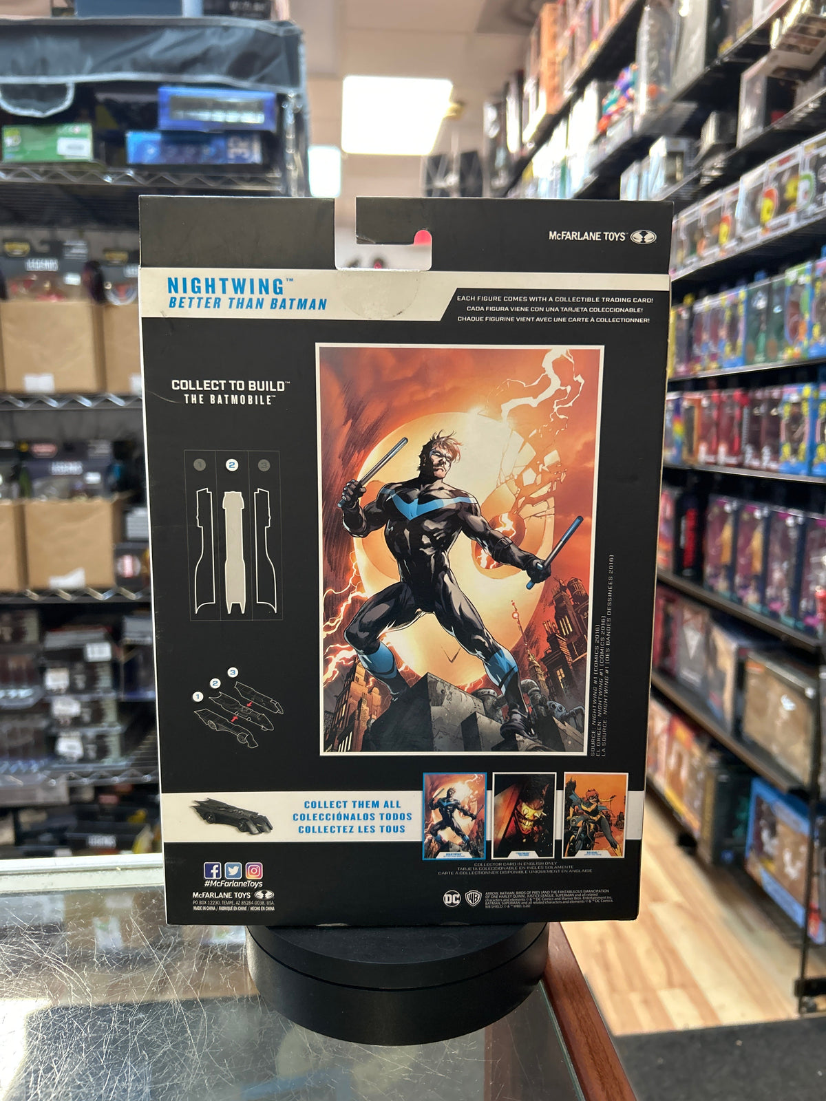 Nightwing -BAF Batmobile- (DC Multiverse, McFarlane) **SEALED** product image 4, provided for visual reference and product