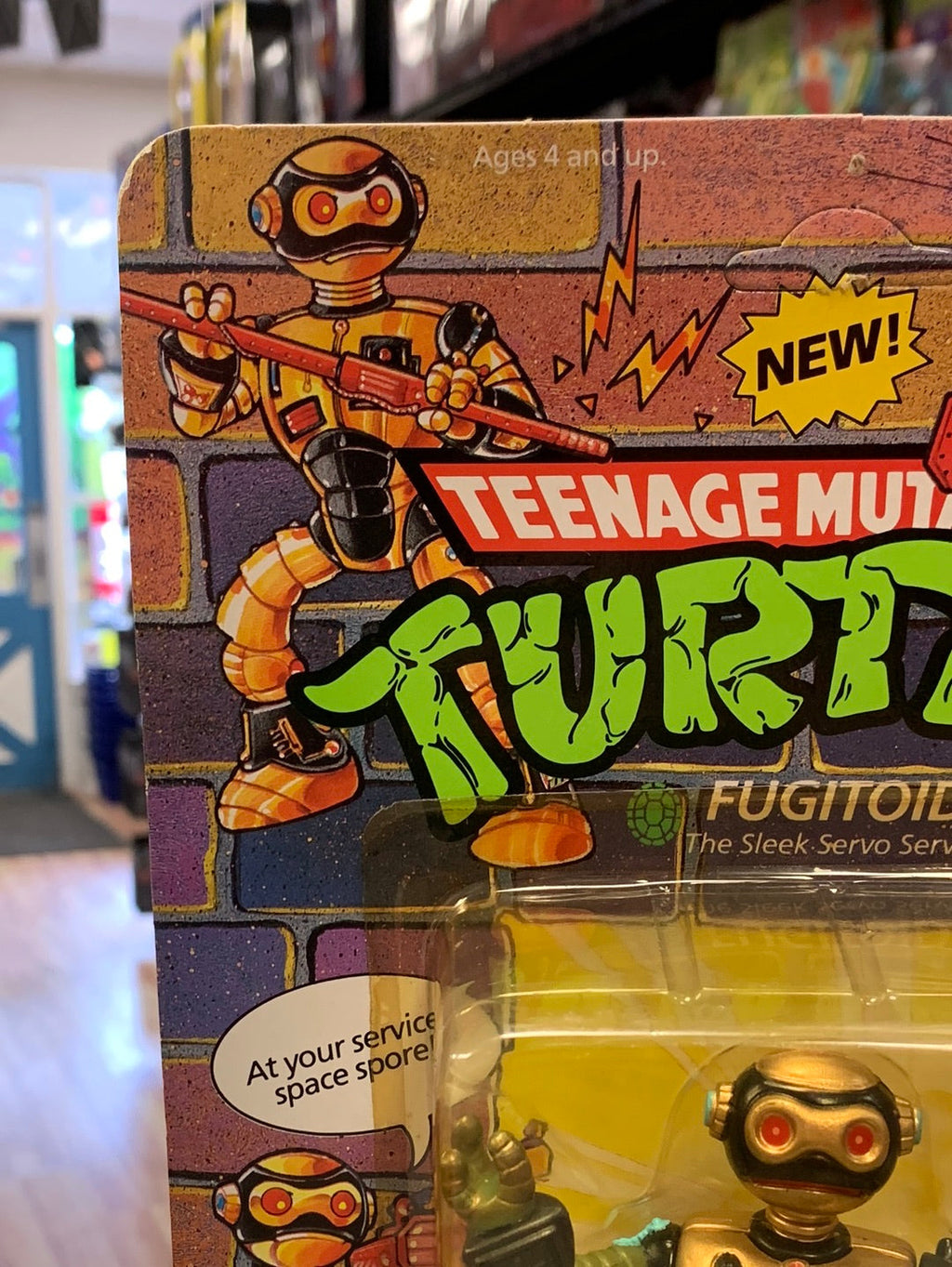 Fugitoid 24 Back 0089 (Vintage TMNT Ninja Turtles, Playmates) Sealed product image 2, provided for visual reference and