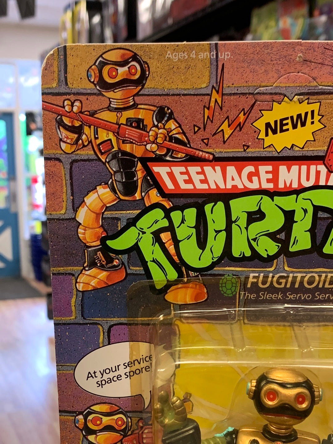 Fugitoid 24 Back 0089 (Vintage TMNT Ninja Turtles, Playmates) Sealed product image 2, provided for visual reference and