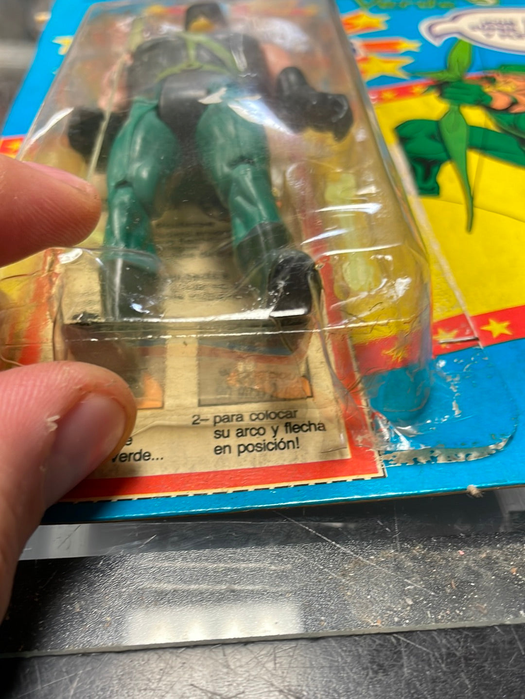 Super Amigos Green Arrow (Vintage Super Powers, Argentina Pacipa) Sealed product image 9, provided for visual reference and