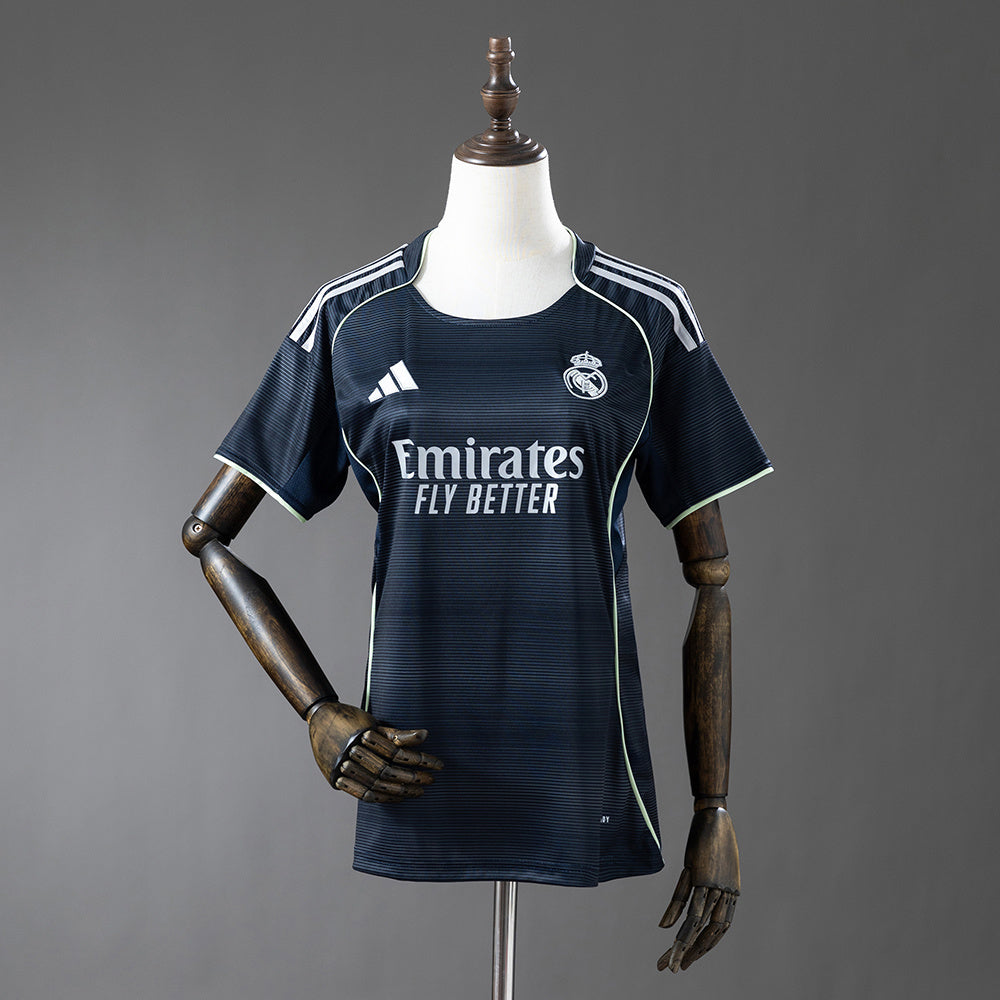 Women Real Madrid Jersey 25/26 Away Football Kit Soccer