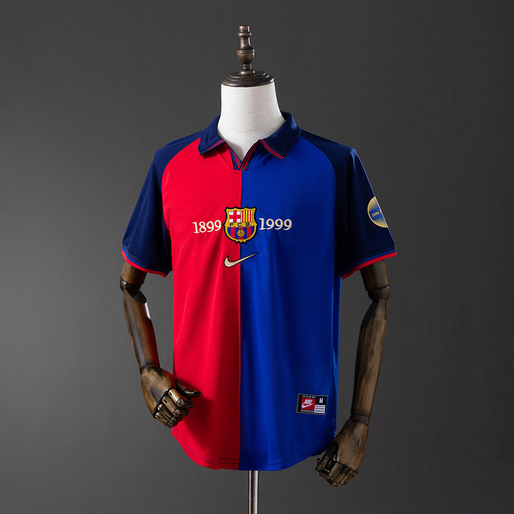 Barcelona Jersey 1899 1999 Anniversary Retro Football Kit product image 1