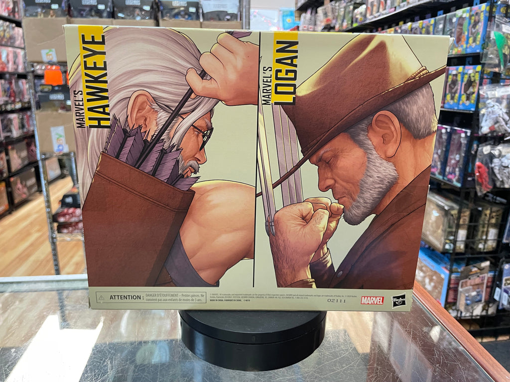Logan & Hawkeye (Marvel Legends, Hasbro) **SEALED** product image 2, provided for visual reference and product detail review